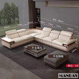 MINGDIBAO Italian Genuine Leather L-Shaped Sofa Set with Adjustable Headrests, Bluetooth Speaker & Wireless Charging thumbnail 51