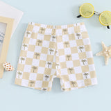 Blotona Boys Swim Trunks – Dinosaur, Plaid & Turtle Print Toddler Board Shorts thumbnail 21