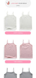 Cotton Girls Tank Top – Breathable Kids Camisole, Solid Color Sleeveless Vest for Ages 3-8 thumbnail 14