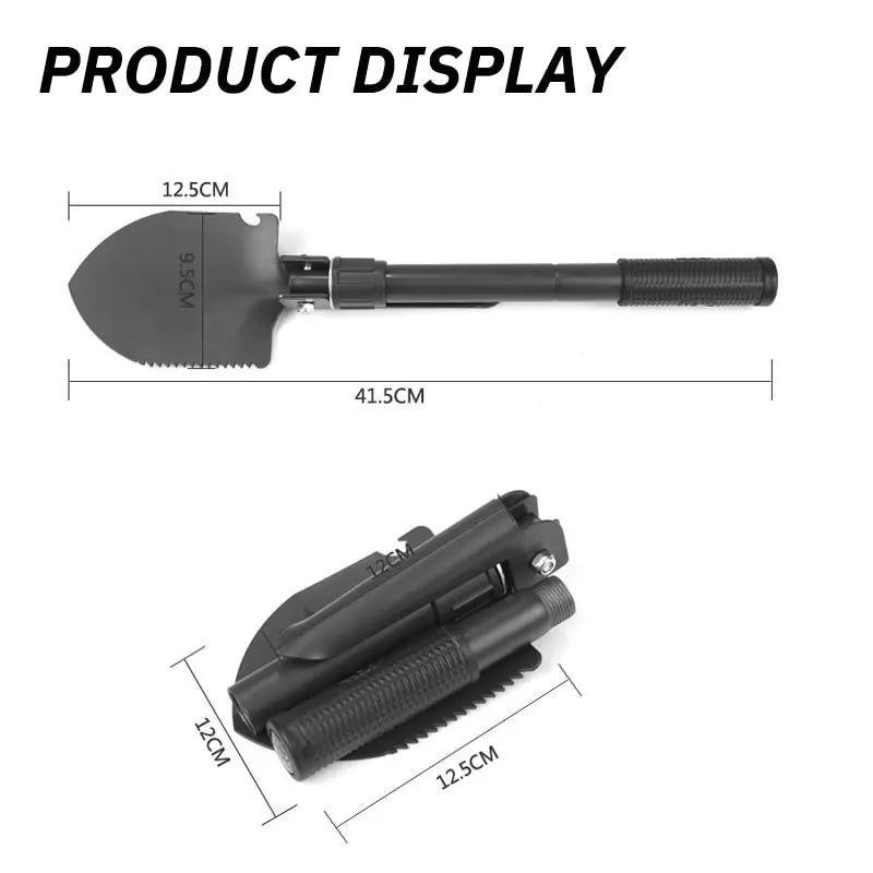 Foldable Portable Truck-Mounted Engineer Shovel – Multi-Purpose Survival & Camping Tool