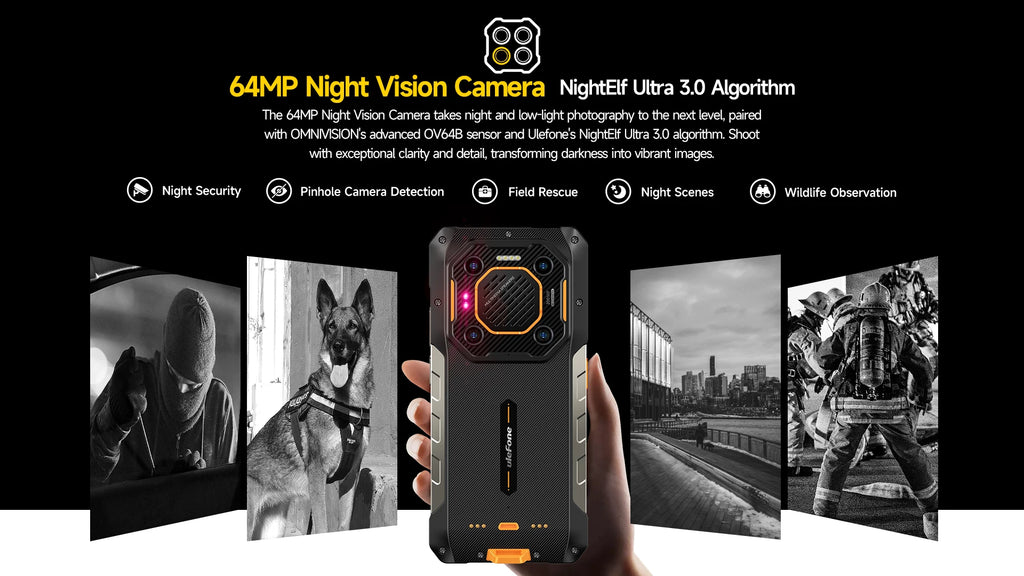 Ulefone Armor 26 Ultra 5G Rugged Waterproof Smartphone 120W Fast Charging 15600mAh 200MP+64MP Camera 24GB+512GB NFC