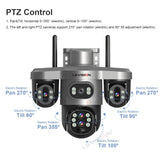 LS VISION 20MP 4-Lens Three Screen 4G/WiFi Solar Security Camera with 10X Optical Zoom and Auto Tracking thumbnail 6