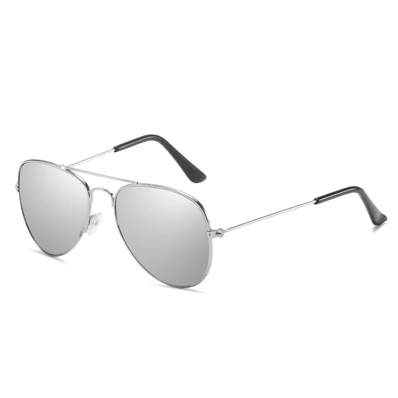 Kids Polarized Pilot Sunglasses UV400 Outdoor Sports Cycling Metal Frame Glasses for Boys and Girls