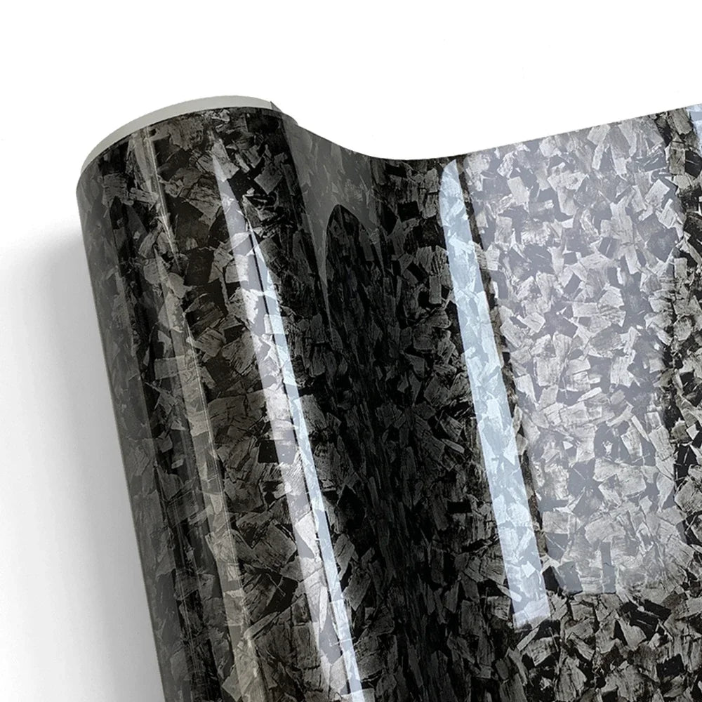 Carbon Fiber Vinyl Wrap Film Waterproof Glossy Self Adhesive Car Sticker Roll 150cm PVC Auto Body Protection Decal