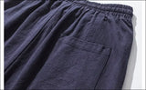 Men’s Cotton Linen Harem Pants – Baggy Streetwear Joggers with Elastic Waist thumbnail 23