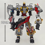 5-in-1 Dinoking Volcanicus Grimlock & Dinobots Transforming Robot Action Figures thumbnail 2