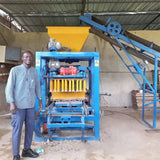 QT4-26 Semi Automatic Hydraulic Concrete Block Making Machine Hollow Cement Brick and Paver Moulding System thumbnail 2