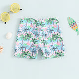 Blotona Boys Swim Trunks – Dinosaur, Plaid & Turtle Print Toddler Board Shorts thumbnail 13