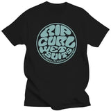 Men's Rip Curl Vintage Print Short Sleeve T-Shirt – 100% Cotton, Casual Streetwear Tee thumbnail 1
