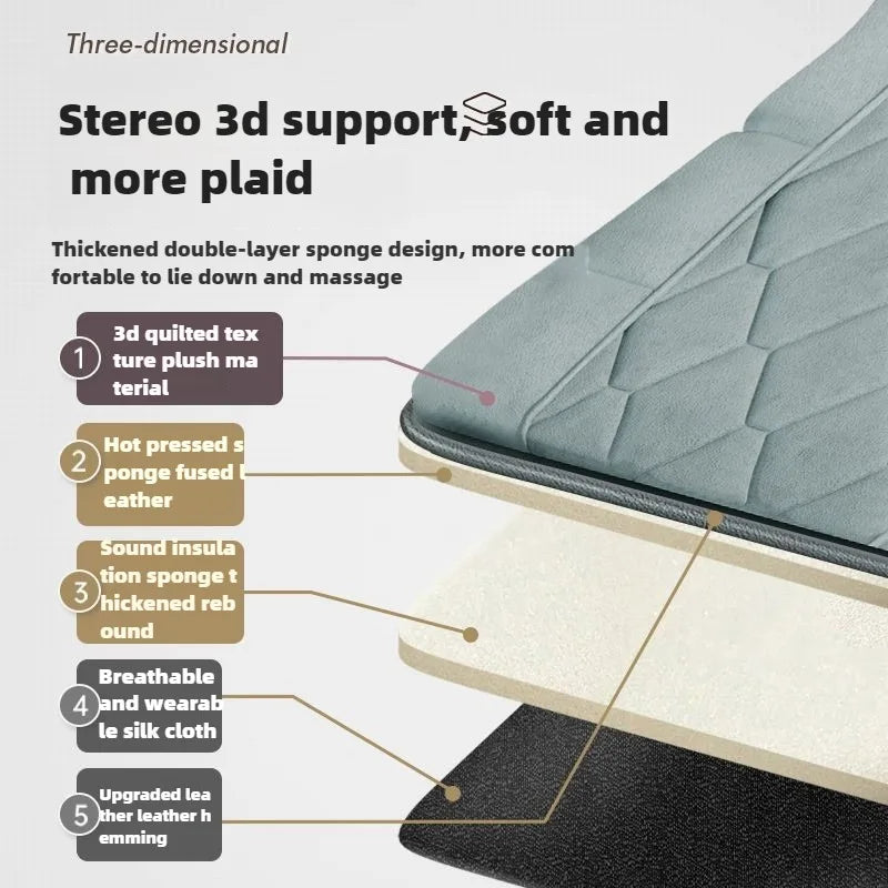 Electric Full Body Massage Mattress with Heating and Hand Control – Neck, Shoulder, Waist, Back & Leg Airbag Kneading Vibration Cushion