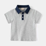 Fashion Kids Boys Polo Shirt – Luxury Stand Collar Summer Tee, Soft Breathable Cotton thumbnail 31