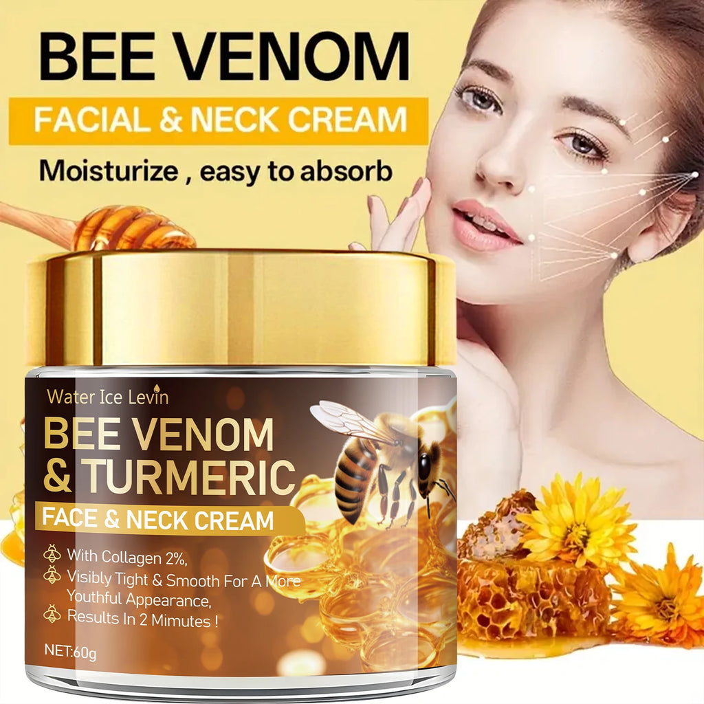 Bee Venom Instant Facial Lifting Cream 60g – Firming, Smoothing and Hydrating Face Cream with Hyaluronic Acid