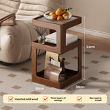 Solid Wood Bedside Table with Storage – Modern Minimalist Bedroom Side Table thumbnail 26