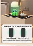 Modern Smart Suspension Bedside Table with Wireless Charging – Minimalist Solid Wood Nightstand thumbnail 10