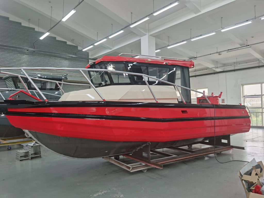 25ft / 7.5m Aluminum Easy Craft Fishing Boat – CE Certified, Outboard Ready, 8 Person Capacity
