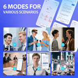 UYUXIO AI Language Translation Earbuds with Real-Time LCD Touch Screen – Open Ear Wireless Headphones, 144 Languages, Long Battery Life thumbnail 5