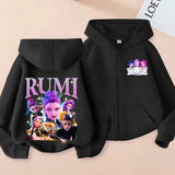 Movie Kpop Demon Hunters Zipper Hoodie for Kids – Unisex Sweatshirt for Girls & Boys thumbnail 18