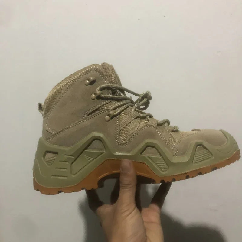 Men’s Outdoor Hiking Shoes – Anti-Slip Climbing Shoes, Size 40–47 | Breathable Suede & Rubber Sole