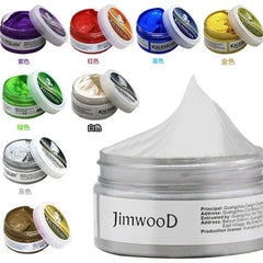 Hair Wax Dye – 9 Colors Temporary Styling Paste for Men & Women