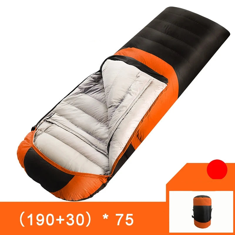 USB Heated Winter Camping Sleeping Bag – Down Cotton Ultralight Thermal Pad with 3-Stage Heating