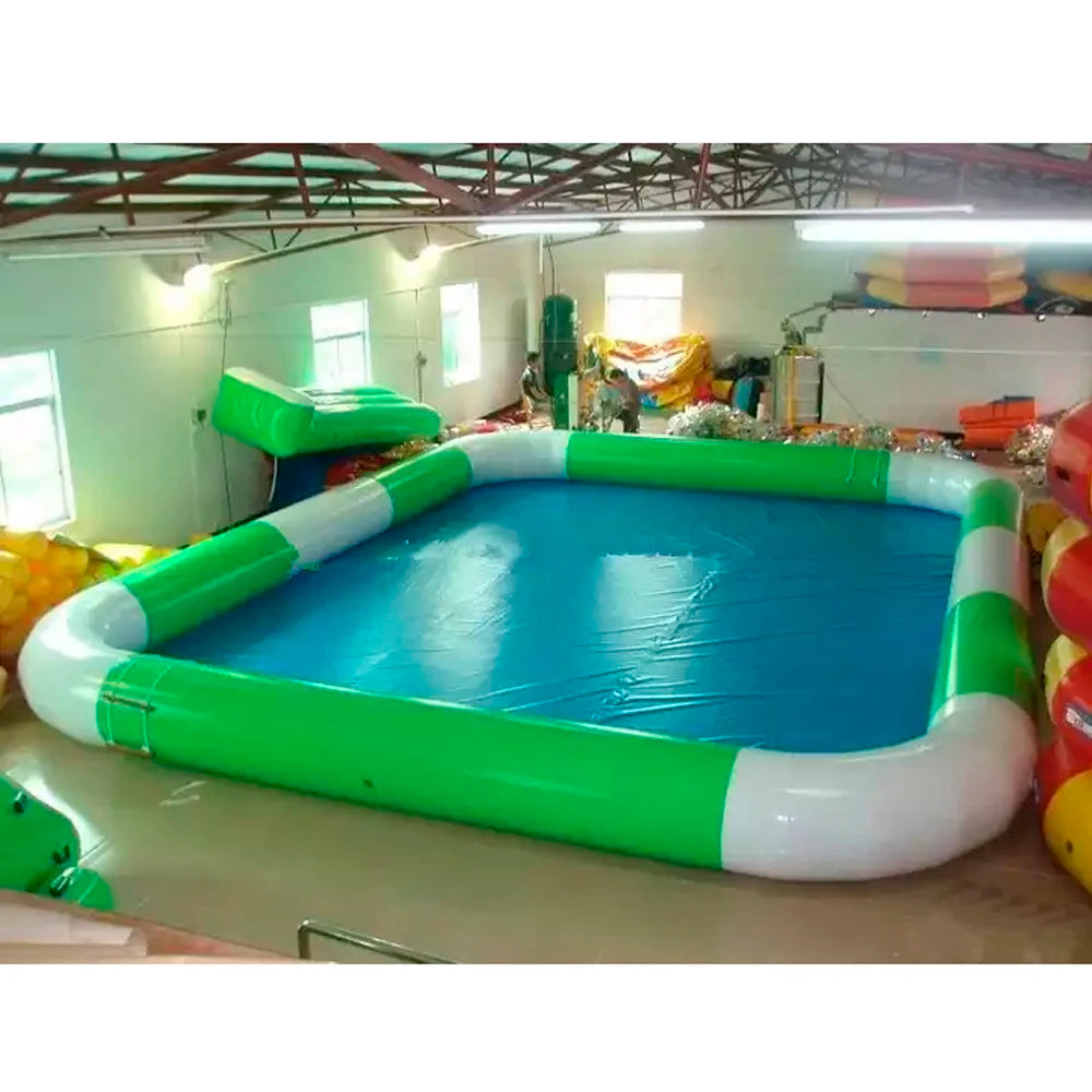 Square Inflatable Swimming Pool & Water Zorb Ball Pool – Heavy Duty PVC Outdoor Fun