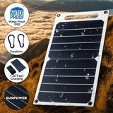 30W Portable Solar Panel Charger with USB – Waterproof Outdoor Power for Hiking, Camping & Travel thumbnail 4