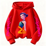 New Fashion Kpop Devil Hunter ZOEY Hoodie for Children – Cute Harajuku Unisex Sportswear thumbnail 8