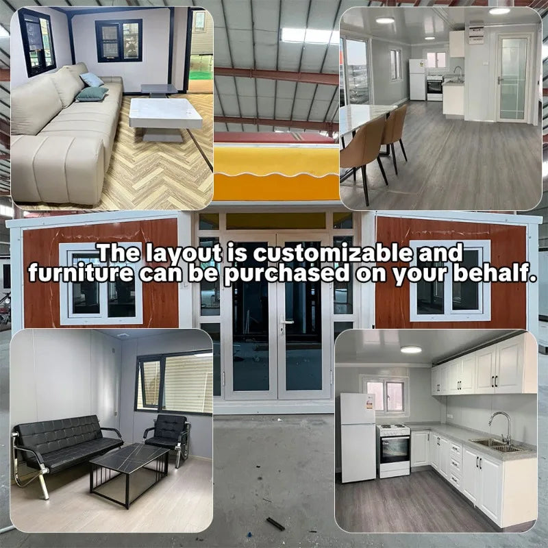 20ft Double Wing Expandable Container House – Modern Prefabricated Mobile Home