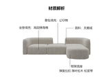 European Minimalist Luxury Living Room Sofa - Comfortable L-Shaped Velvet Sectional for Small Apartments thumbnail 18