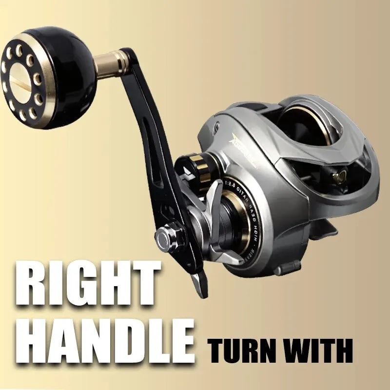 SeaSir Megacuda Baitcasting Reel – 15KG Drag, 9+1BB, 6.5:1 Gear Ratio, Deep Spool Aluminum & Carbon Jigging Reel for Saltwater Fishing