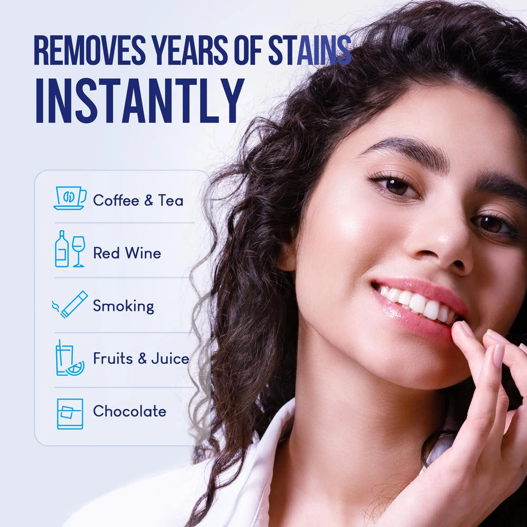Purple Instant Teeth Whitening Pen – Tartar Removal Toothpaste for Stain Cleaning and Sensitivity-Free Bright Smile