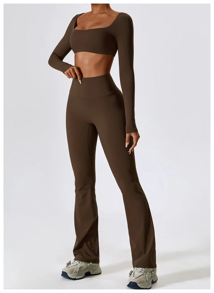 Seamless 2-Piece Women’s Yoga Set – Fitness Leggings & Sports Bra Workout Suit