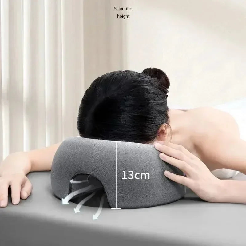 Breathable Memory Foam Face Rest Pillow for Beauty Salon Massage and Ergonomic Support