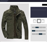Men’s Plus Size Military Cargo Jacket – Spring & Autumn | Sizes M–6XL | Lightweight, Breathable, Tactical Style thumbnail 8