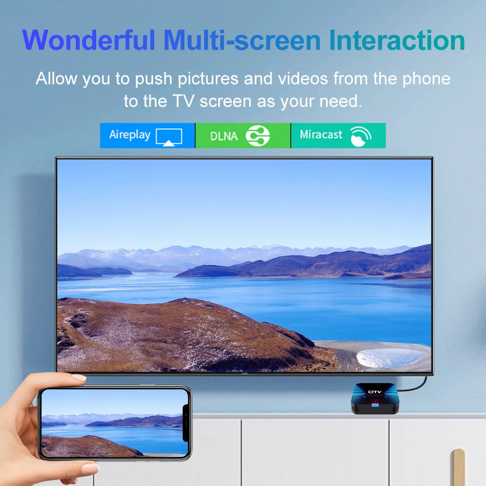 VONTAR QTV Q1 Android 10 TV Box Allwinner H313 2GB/16GB 4K Media Player Set Top Box