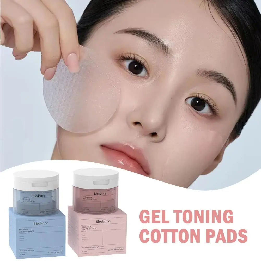 Korean Biodance Collagen Cotton Tablets – Elastic Firming Pore Moisturizing & Calming Facial Pads (60 Pads)