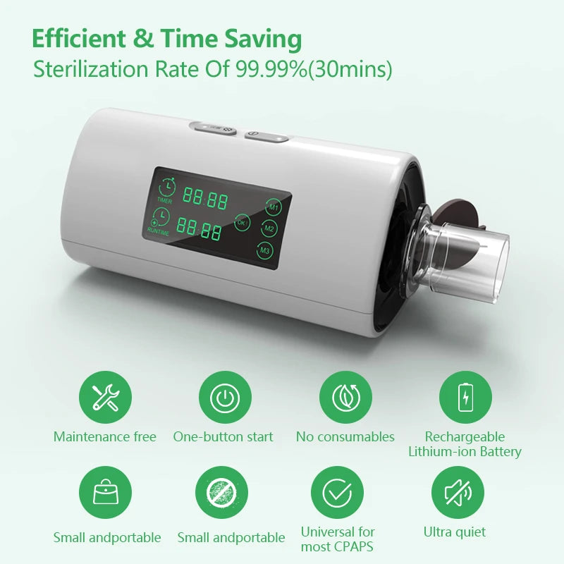 Portable Ozone Air Purifier & Disinfection Device – CPAP Cleaner, Household & Car Sterilizer
