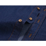 Men’s Autumn Cotton-Blend Denim Shirt – Casual Long Sleeve Button-Up with Single Pocket thumbnail 11