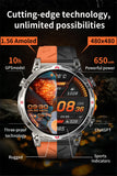 Outdoor Sports Smartwatch for Men – GPS, 1.56-inch AMOLED, 5ATM Waterproof, 650mAh Battery, Compass & HD Call thumbnail 9
