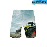 Children's 3D Tractor Truck Swim Shorts – Boys Beach & Sports Board Shorts thumbnail 19