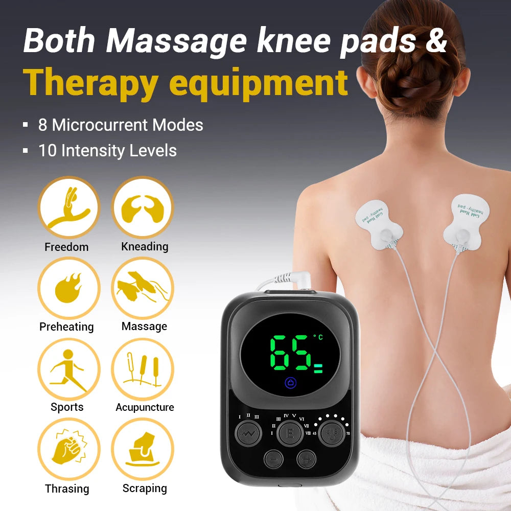 Wireless Shoulder Heating Pad With Massage 6 Temperature Levels App Control 5000mAh Battery AMH02