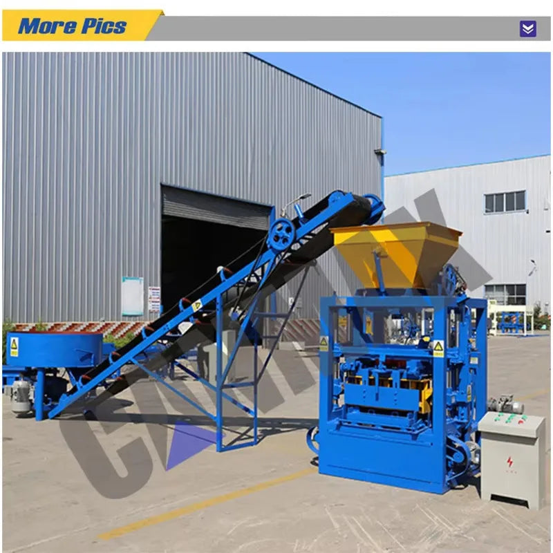 QT4-26 Semi Automatic Hydraulic Concrete Block Making Machine Hollow Cement Brick and Paver Moulding System