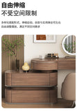 Luxury Modern Bedroom Dressing Table with Mirror, Makeup Stool, and Storage Drawers thumbnail 14