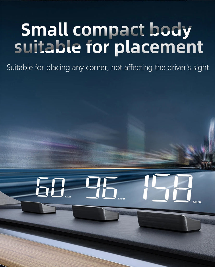 HD Car Head Up Display M2 GPS Speedometer KM/H Digital Windshield HUD Projector Universal Auto Accessory