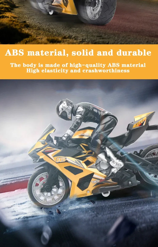 High-Speed Remote Control Stunt Motorbike 360° Rotation Drift RC Motorcycle Toy for Kids
