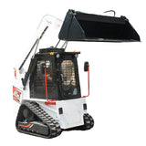 Customized Mini Skid Steer Loader with Snow Blower – Track Type, Enclosed Cab, 24HP CE EPA Certified thumbnail 5