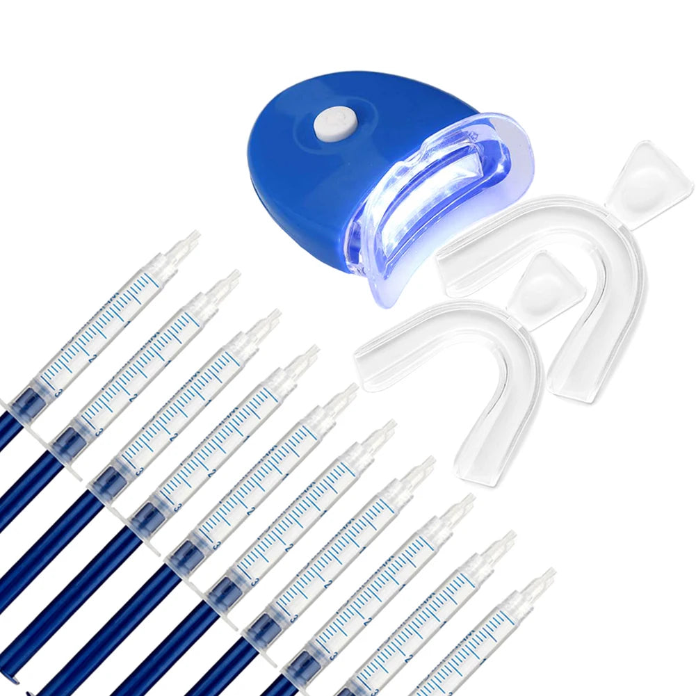 Vaclav V1703 Teeth Whitening Gel Kit with LED Light Lamp and Custom Trays