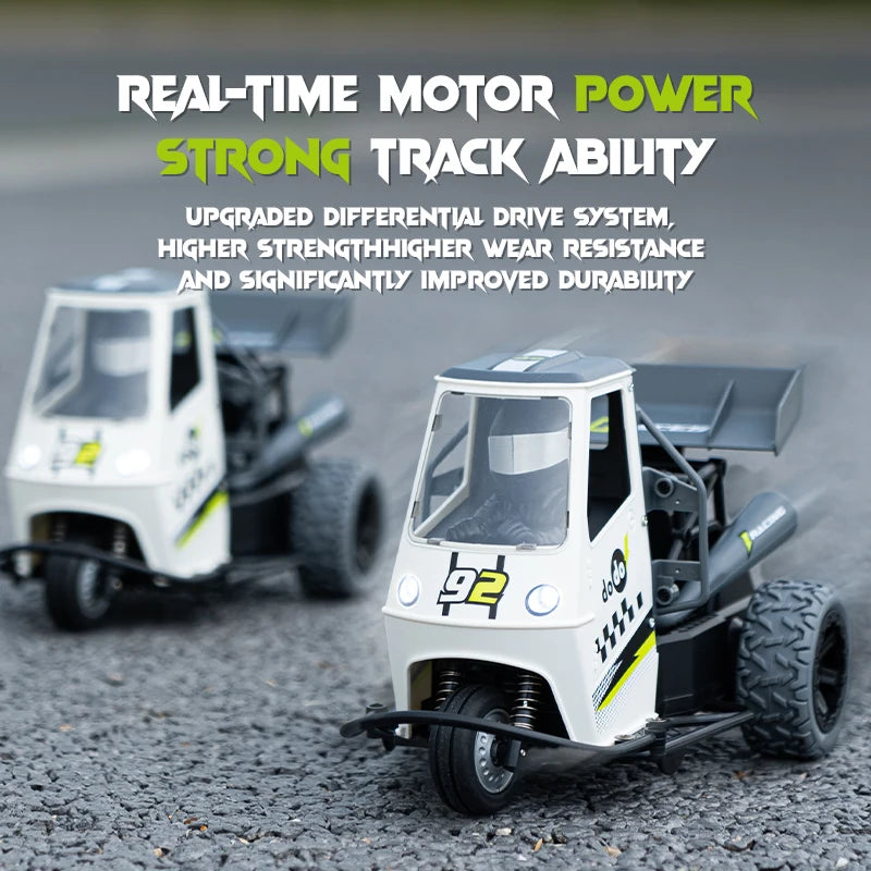 ZWN S810 Three-Wheel RC Car with Lights and Spray – 2.4G High-Speed Electric Remote Control Motorcycle Toy for Kids