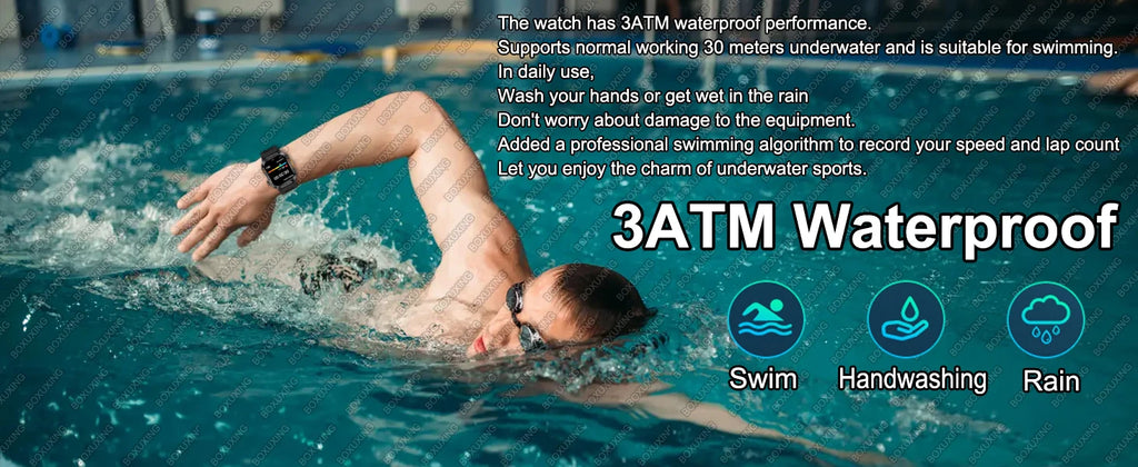 Military-Grade GPS Smartwatch for Men – 2.01” AMOLED, Bluetooth Calling, 3ATM Waterproof, 100+ Sports, 540mAh Battery