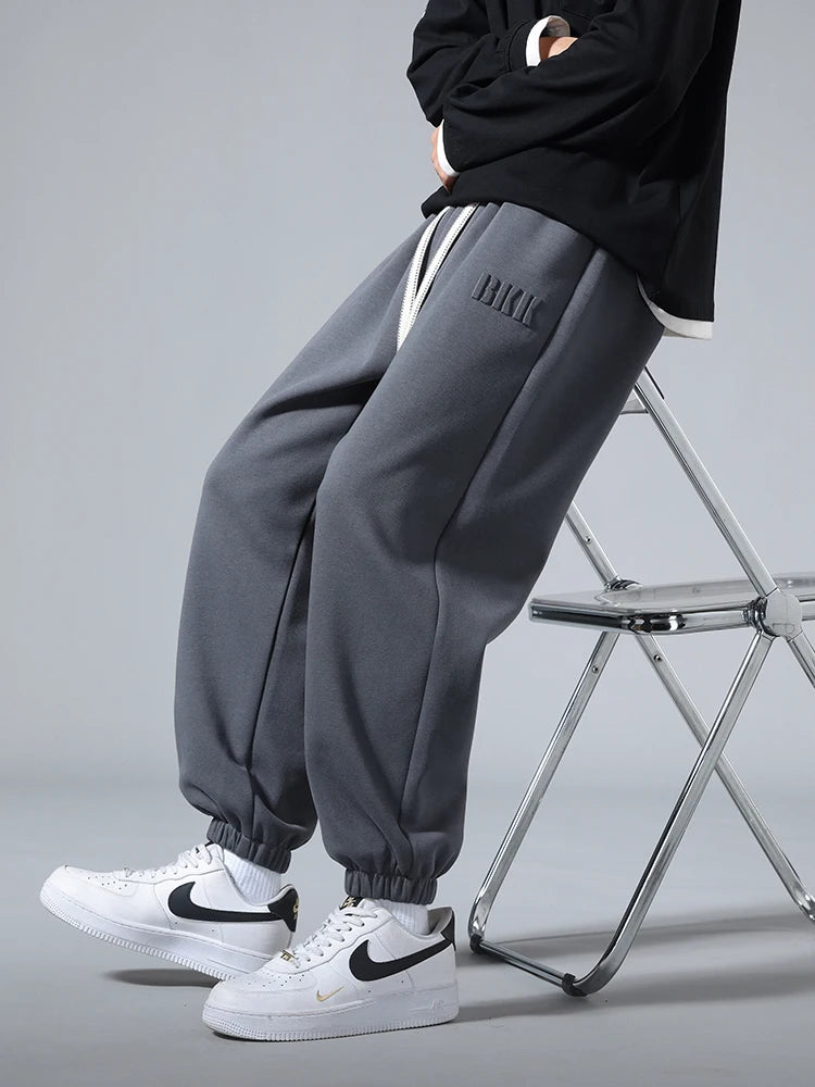 Men’s Big Size Hip Hop Jogger Sweatpants 6XL–8XL Loose Fit Cotton Blend Pants